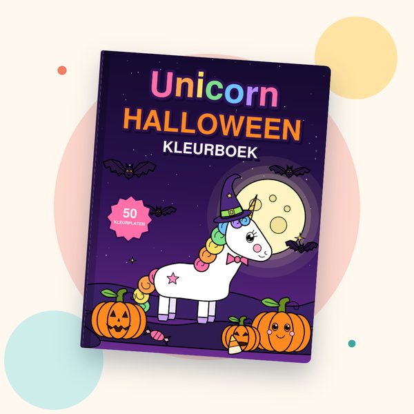 Omslag van Unicorn Halloween Kleurboek